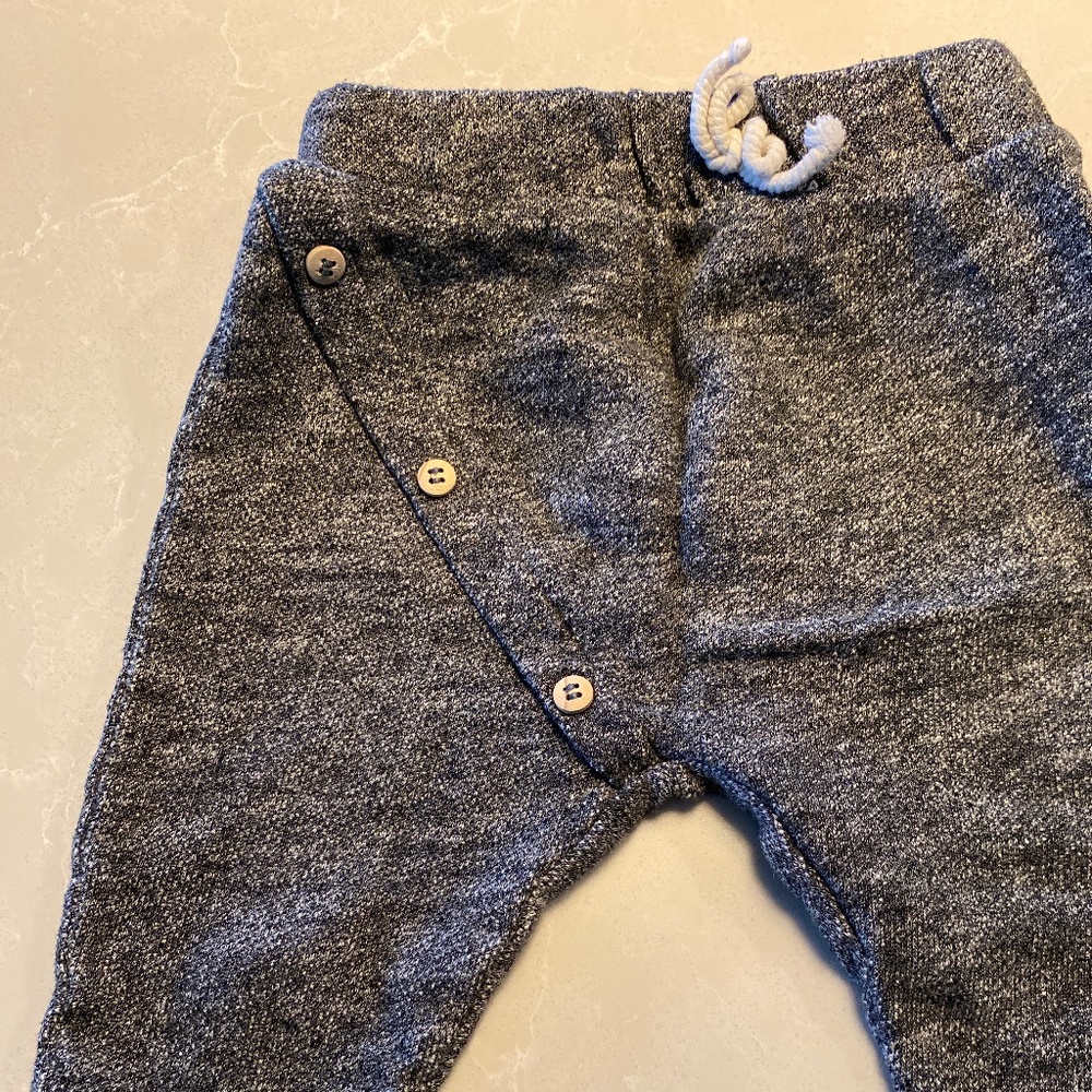Zara gray pants with buttons